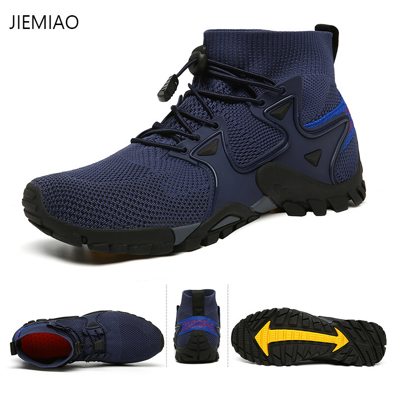 JIEMIAO Mesh traspirante Trekking scarpe da Trekking uomo donna Sneakers estate Outdoor Trail alpinismo scarpe sportive taglia 36-47