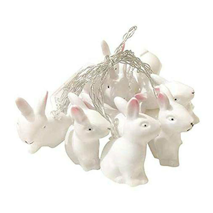 1.5/3m páscoa led bunny string luzes bonito animais fada páscoa decoração para casa fontes festa favor bateria usb energia