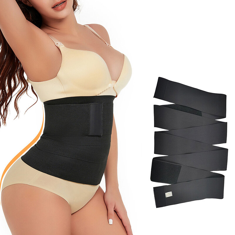 Waist Cinchers Bandage Wrap Trimmer Belt Tummy Sweat Sauna For Women Belly Body Shaper Compression Band Weight Loss Sheath