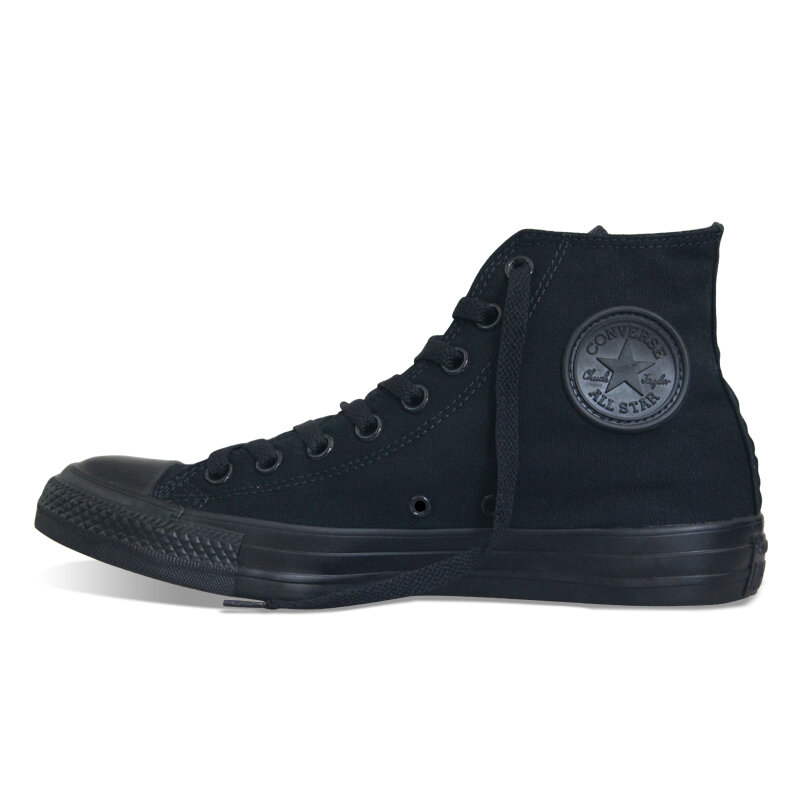Converse – all star Original pour hommes et femmes, chaussures en toile, all black high, chaussures de skate classiques