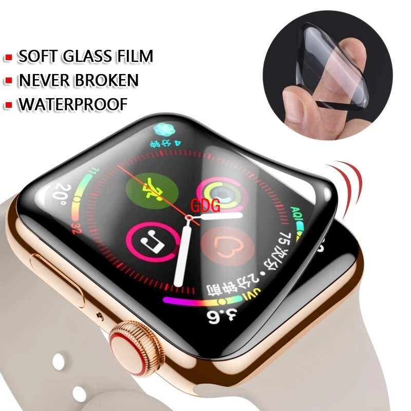 Защитная пленка для Apple Watch 1-4 шт., защитные пленки для Apple watch 7, 6, SE, 5, 4, 8, 40 мм, 41 мм, 42 мм, 44 мм, 45 мм, 38 мм, для Apple Watch Ultra 8, 49 мм