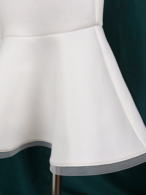 Rok Putih Ukuran Plus Wanita Rok Pinggul Paket Panjang Selutut Putri Duyung Pinggang Tinggi untuk Wanita Kantor Malam Pesta Ulang Tahun Musim Dingin Baru