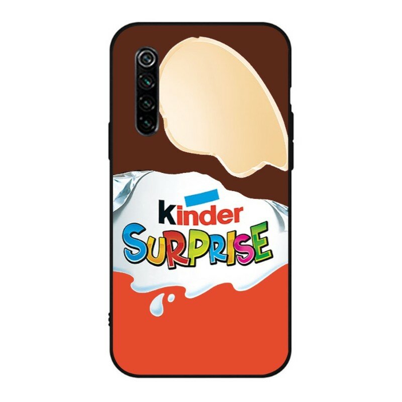 Coque de téléphone en chocolat Kinder Joy Surprise Egg, étui noir souple pour Realme GT 2 9i 8i 7i Pro X50 X2 C35 C21 C20 C11 C3