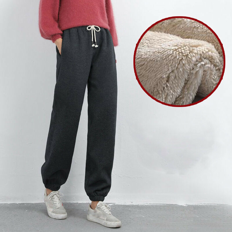 Damskie zimowe ciepłe legginsy grube spodnie ciepłe Plus Size długie spodnie moda Casual jednolity kolor legginsy