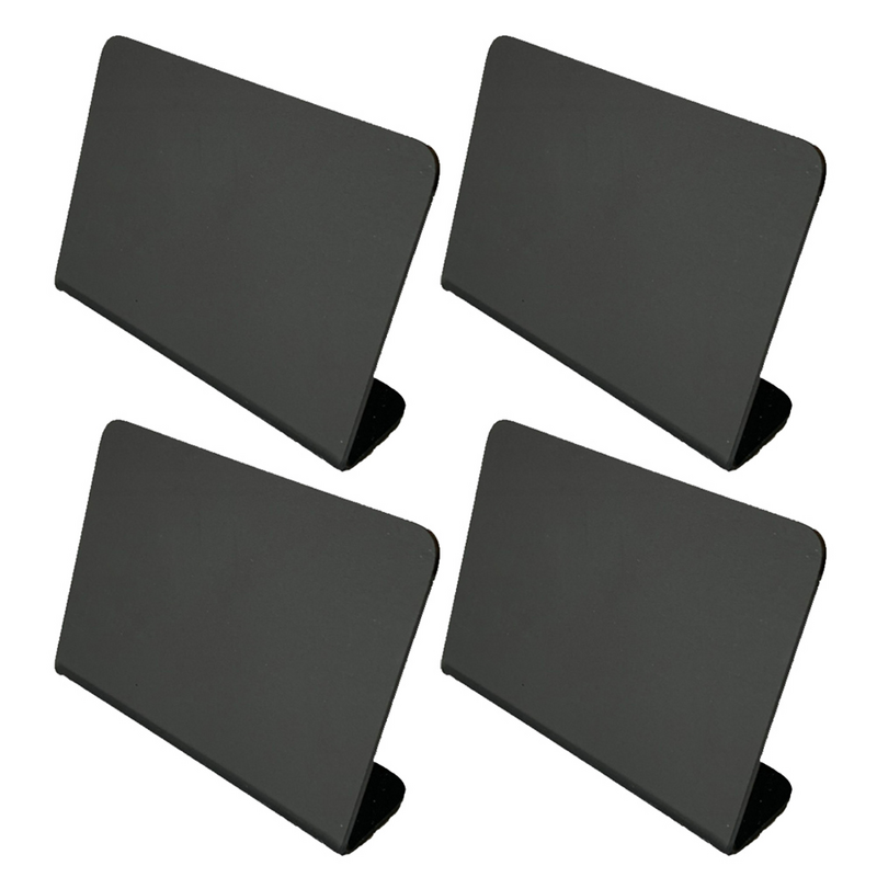 結婚式の装飾用の4個のアクリル製デスクトップディスプレイミニ黒板装飾メッセージボード