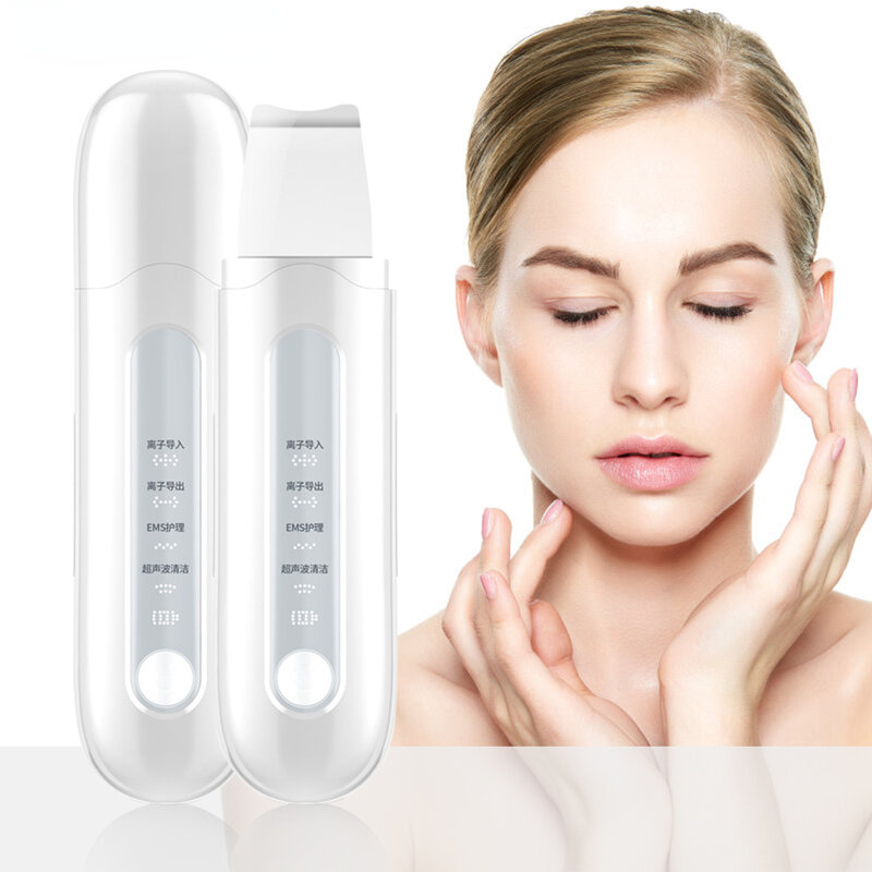 Ultradźwiękowy skruber skóry Remov twarzy łopatka elektryczny porów głębokie czyste trądzik usuwająca zaskórniki Peeling łopata urządzenie kosmetyczne