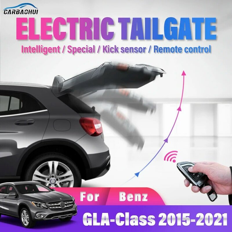 スマート電動テールゲートカー,変更されたキックセンサー,リモートコントロール,自動リフト,メルセデスベンツGlaクラス2015-2021用
