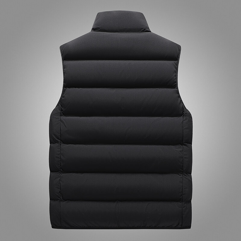 New 2022 Korean Fashion Trend Stand Collar Cotton Vest Coat Men'S Autumn And Winter Thickened Warm Loose Youth Waistcoat