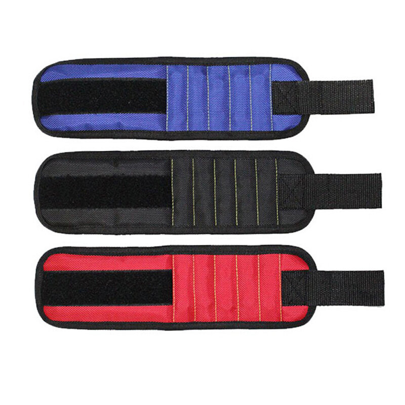 Cinturino magnetico in poliestere 15 pezzi custodia per il trasporto del magnete potente kit di attrezzi per elettricisti cintura per attrezzi di riparazione del supporto per trapano a vite