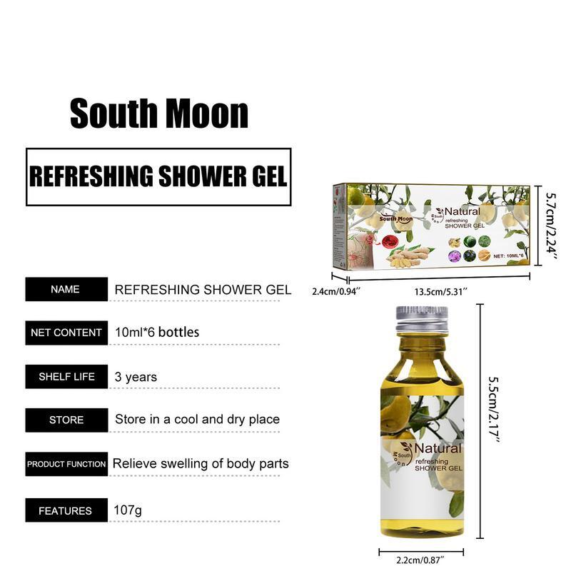 Ingwer Lymphe Dusche Gel 10ml Pro Flasche Feuchtigkeitsspendende Natürliche Organische Körper Waschen Bad Gel Dusche Produkte Für Körperpflege