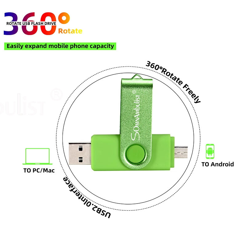 3 In 1 High Speed Usb Flash Drive Otg Pen Drive 64Gb 32Gb TYPE-C Adapter 16Gb 8gb Micro Usb Flash Drive 128Gb