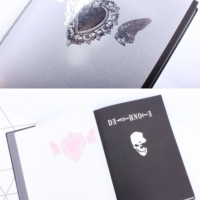 โน้ตบุ๊ค Death Note Anime เครื่องเขียนวารสารผู้หญิงผู้ชายนักเรียน Art Writing Journal Death Note Notepad ของขวัญ