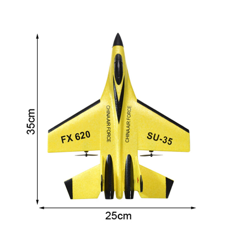 Su 35 fx 620 espuma planador lutador voando brinquedo para crianças avião de controle remoto avion rc avião su35