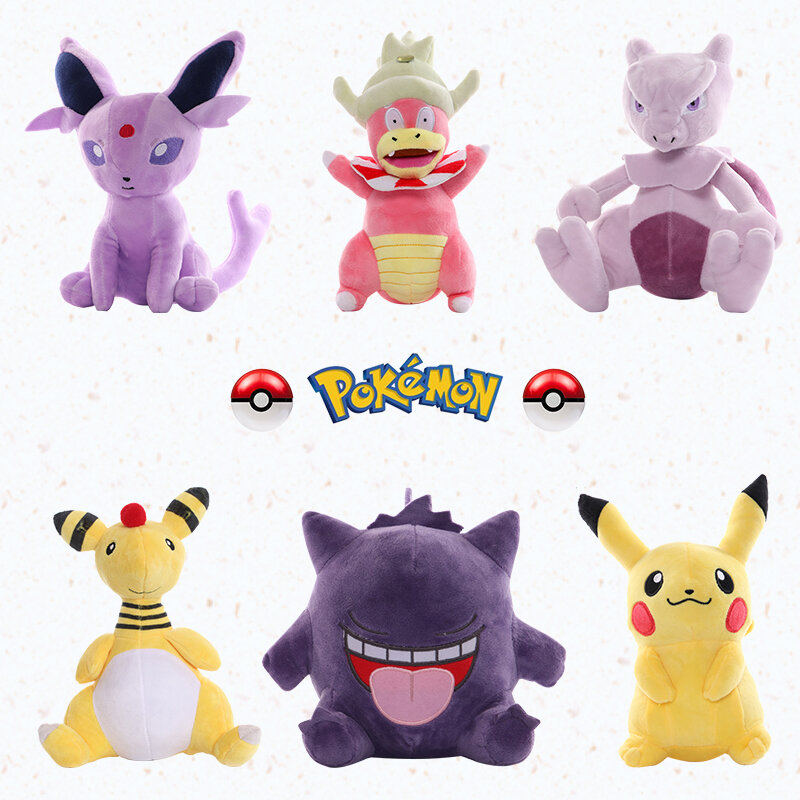Takara Tomy – jouet en peluche Pokemon, Pikachu, Bulbasaur, Psyduck, écureuil, Lapras, Charmander, cadeau de noël pour enfant