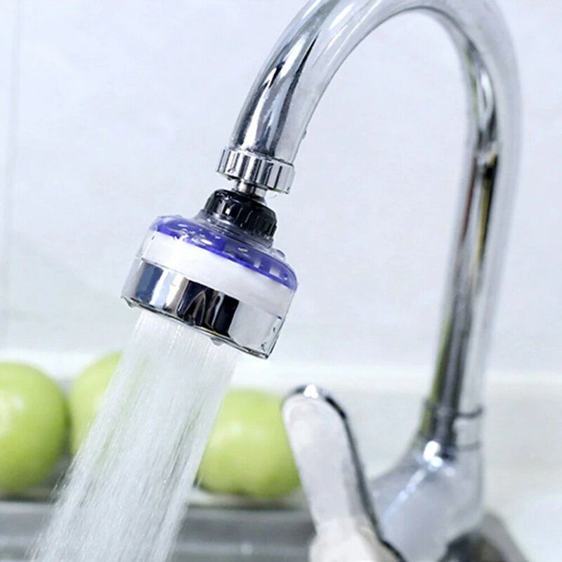 Prático swivel torneira da cozinha aerador bico de poupança água conector torneira da cozinha único furo bocal acessórios