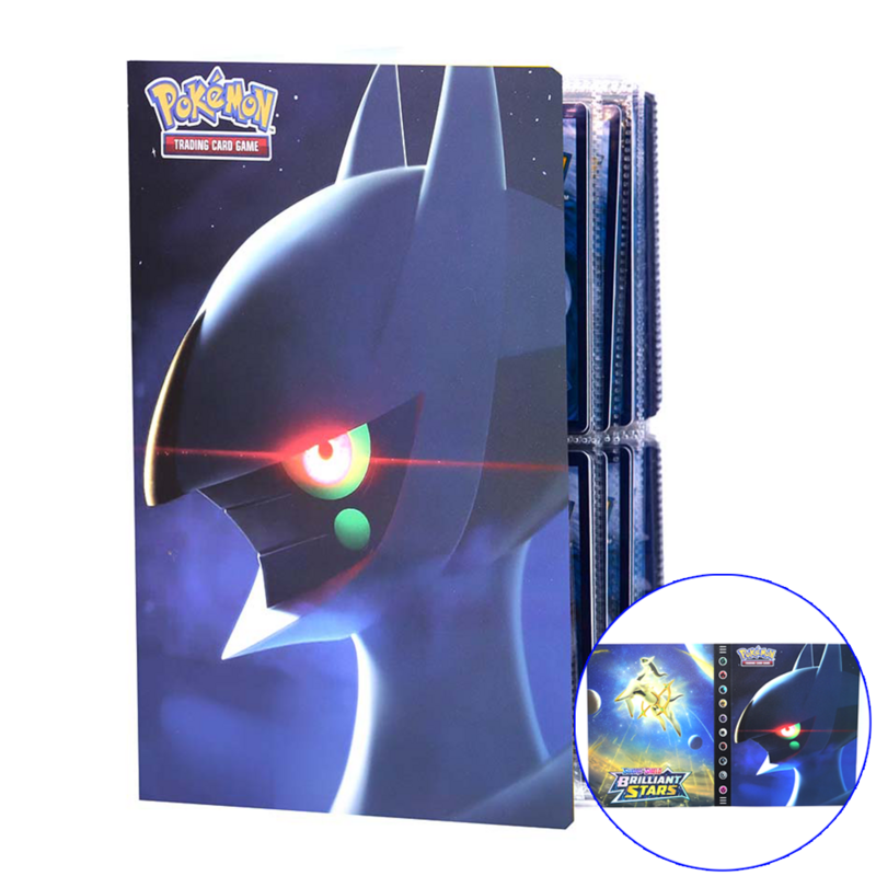 New Pokemon 240pcs Flash Shiny Album Card Protector Book Anime Game Pikachu Charizard Collection Folder Top Loading List Holder