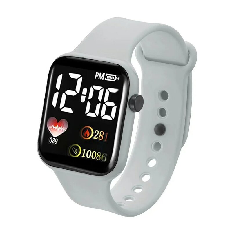 Цифровые умные спортивные часы, женские часы, цифровые светодиодные электронные наручные часы, Bluetooth фитнес-часы, мужские и детские часы ...