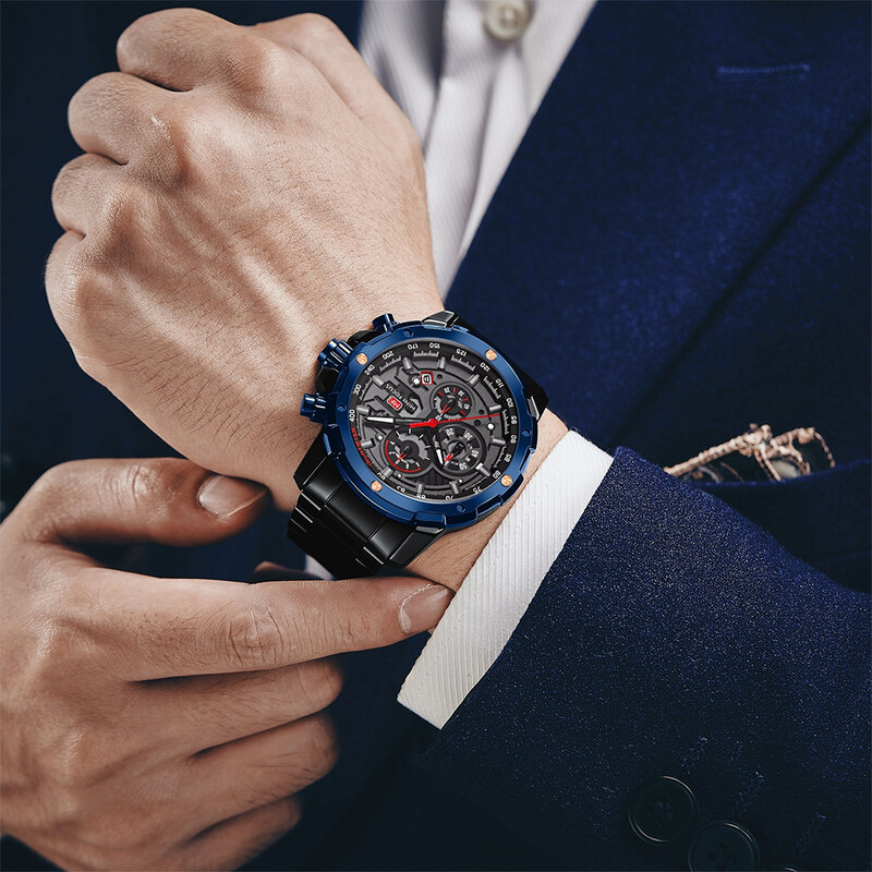 Mini foco calendário de moda relógio masculino luminoso mãos esporte quartzo relógios dos homens marca superior luxo cinta aço inoxidável relogio