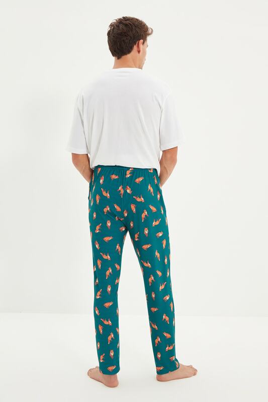 Trendyol-pantalones de pijama con estampado Regular para hombre, THMAW22PJ0004