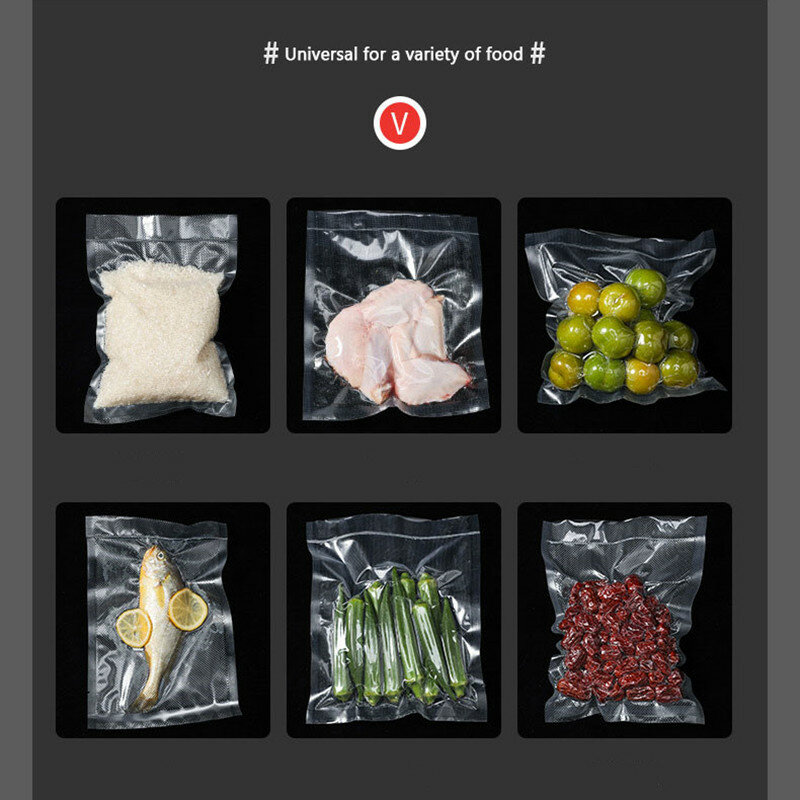 Xiaomi สูญญากาศเครื่องซีลสำหรับห้องครัวรวม10Pcs ถุงอาหาร Saver Commercial สูญญากาศปิดผนึกอาหาร