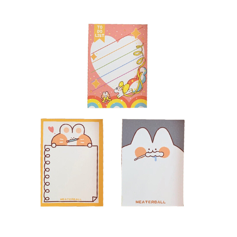 30Page Korean Cute Memo Pad Can Tear Portable Message Sticky Note Notepad Mini Notebook Kawaii School Office Supplies Stationery