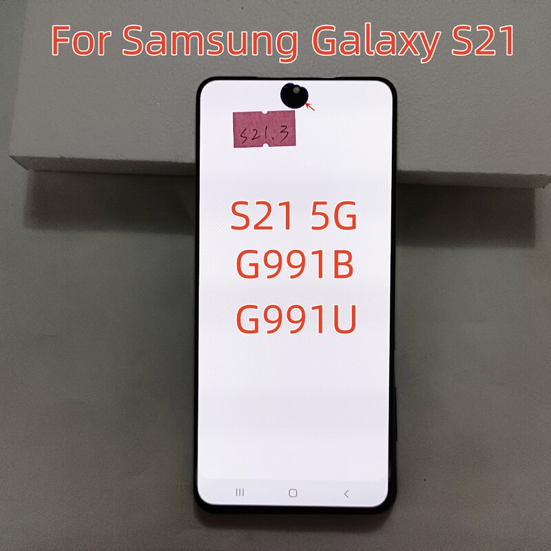 6.2 "AMOLED originale per Samsung Galaxy S21 Lcd G991B G991U Display Touch Screen Digitizer per Galaxy S21 5g LCD g991 sostituzione