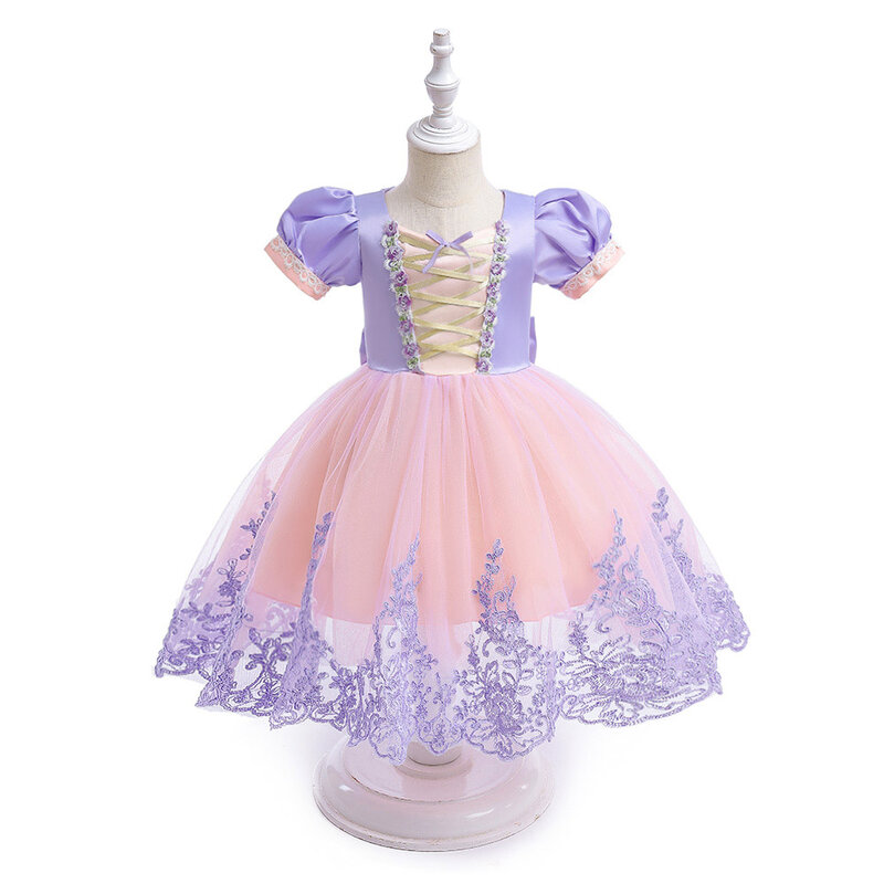 Vestido de la Bella Durmiente para niños, ropa de princesa para fiesta de Halloween, Cosplay para niñas de 12M, 24M, 1 a 6 años, CSMR049