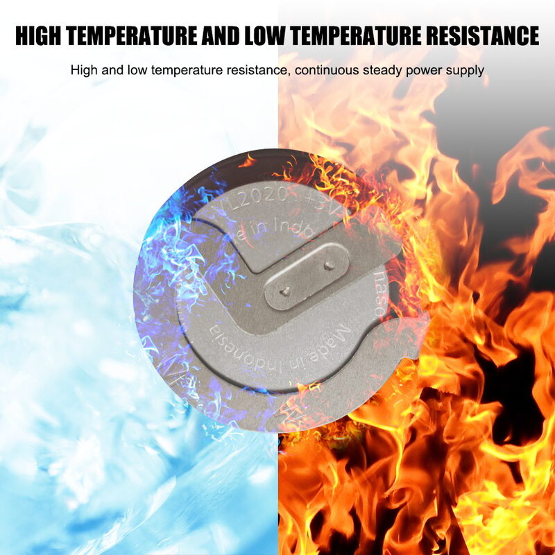 2 pces panasonic vl2020 com 2 pinos 105 graus pernas bateria recarregável da pilha da moeda do botão de lítio para bmw chave remota