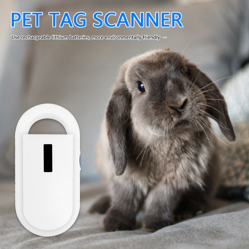 Handheld Digital Haustier ID Chip Scanner Wiederaufladbare Tier Microchip RFID Reader Pet ID Reader Tier Chip Scanner