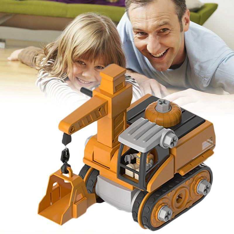 Veículos De Construção Brinquedos Carros De Engenharia Destacáveis Fácil De Montar Desmontar Caminhões De Brinquedo Para Crianças Meninos Meninas Favores Do Partido