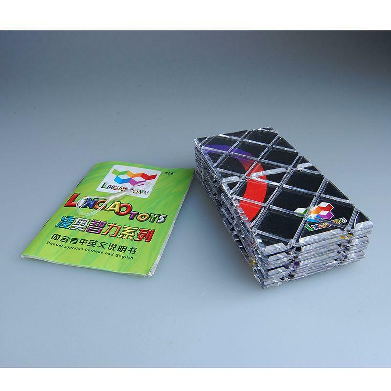 Lingao 12 Panelen 5 Rings Black Master Magic Vouwen Puzzel Cube Twisty Voor Kinderen En Volwassen Stress Verlichten Speelgoed