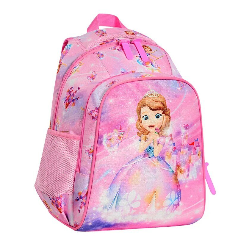 Disney nova princesa dos desenhos animados imprimir mochila crianças neve rainha sophia escola mochila meninas jardim de infância elsa mochila