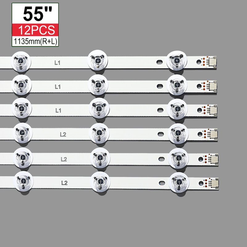 Bandes de rétroéclairage complètes pour LG, pour modèles 55 pouces, 55 pouces, V14 Slim DRT Rev0.0 R1 L1 6916L 1629A 1630A