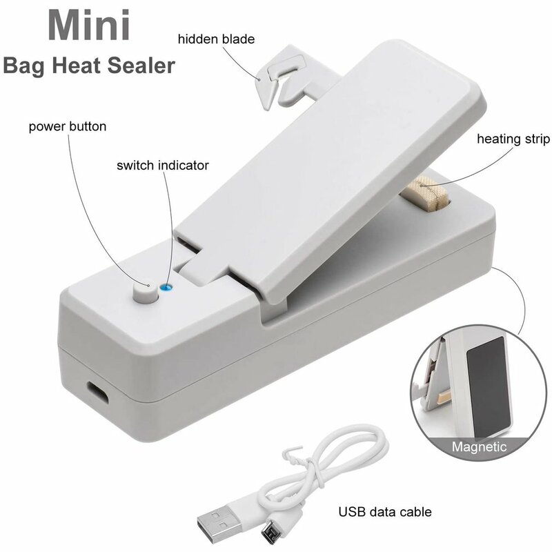 USB-зарядка, устройство для запечатывания, бытовой снэк, пластиковый упаковочный пакет, теплоизолятор, устройство для сохранения продуктов в...