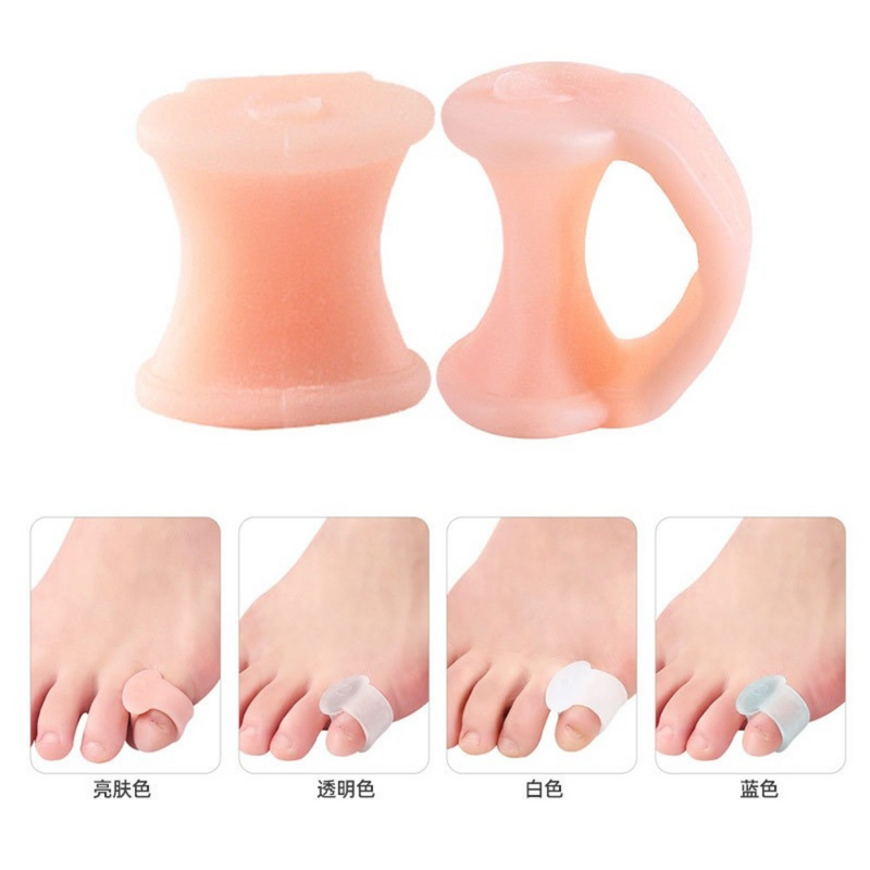 1 Pair Toe Silicone Bunion Guard Foot Care Orthopedic Toe Separators Finger Toe Separator Correction Pad Foot Care Tool