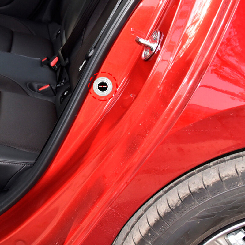8pcs Silicone Car Door Shock Pad Exterior Stickers for Abarth Competizione Carbono 95 500 695 124 Puto Spider 595 Accessories