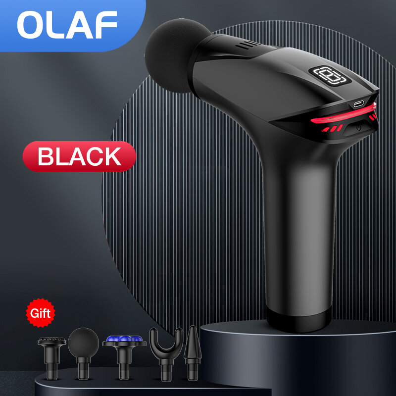 OLAF Icy-pistola de masaje con compresa fría, masajeador eléctrico con pantalla LCD, tejido profundo, músculo, cuello, cuerpo, espalda, relajación, Fitness