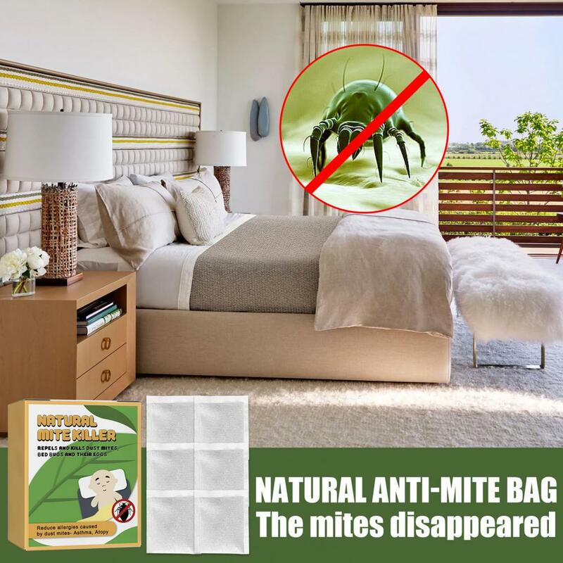 Excellent Mite Remover Bag Harmless Eco-friendly Home Bed Couch Mite Remover Bag  Mite Removal Bag    Mite Killer Bag 6Pcs