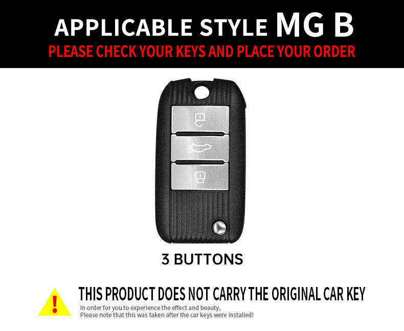 keychain Car Remote Key Case Cover Shell Fob  For MG MG6 MGZS MG3 MG5 MG7 GT MG550 MG ZS EV EZS HS EHS GS car Accessories