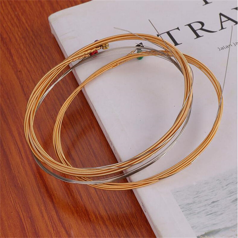 Stable Sound Acoustic Guitar Strings Smooth Feel Non-oxidation Ballad Guitar String Set Ethnic Plucked Instrument Accessories