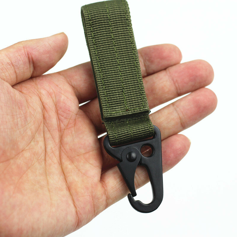 molle attach belt clip webbing backpack strap Quickdraw clasp outdoor Carabiner camp water bottle hanger tactical holder hook