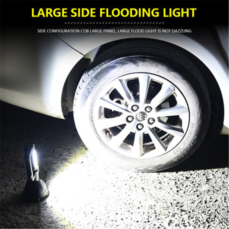 Handheld LED Searchlight Outdoor Portable USB Rechargeable Strong Light Flashlight Built in Battery Long-range Camping Hiking