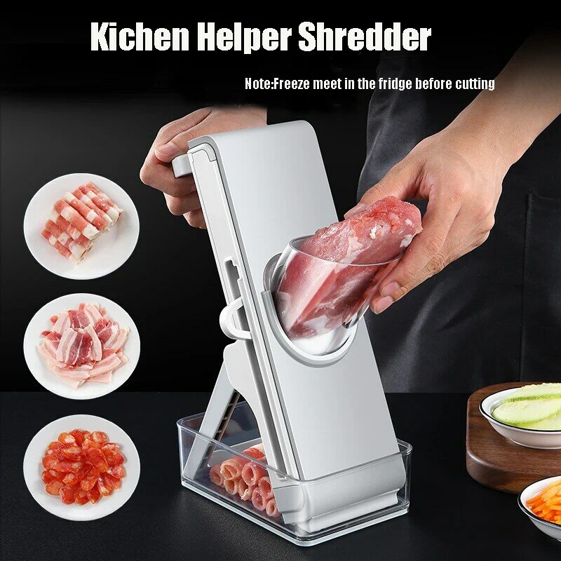 Multifuncional cortador de legumes carne, frutas e legumes slicer batata cenoura ralador ajustável acessórios cozinha gadgets