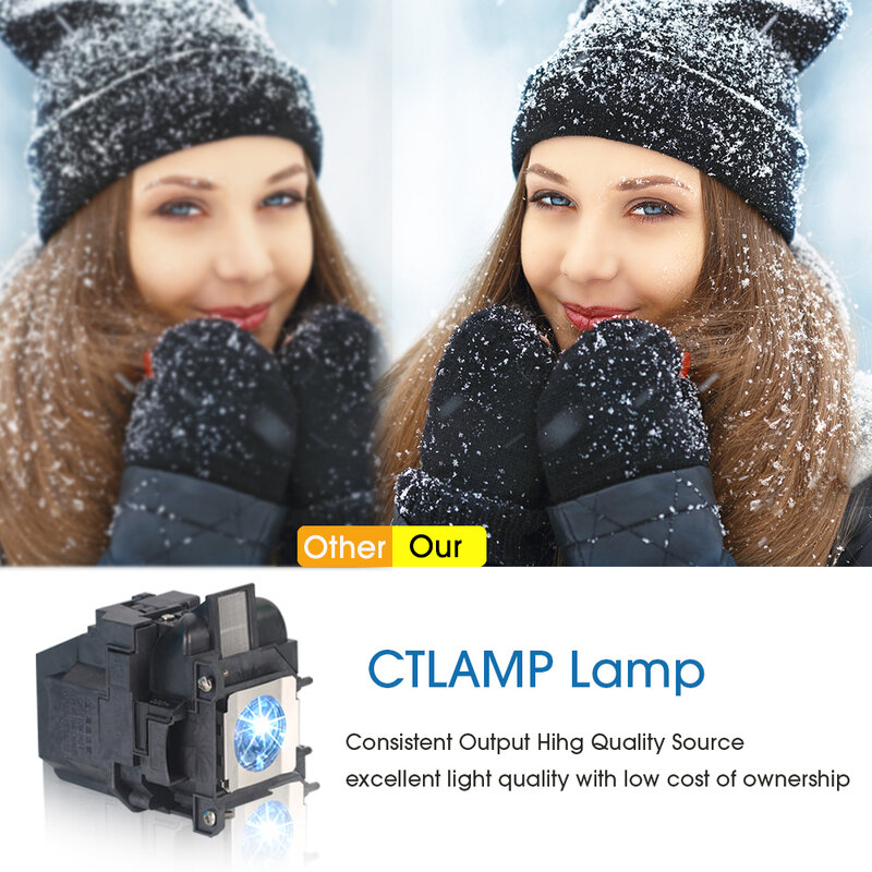 Novo compatível LMP-E150 lâmpada do projetor para sony VPL-EX2 VPL-ES2 com capa de habitação lâmpada substituição acessórios lmp e150