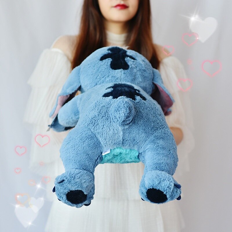 55cm Lilo and Stitch Disney Storel Arge Stuffed Animals Toys Pillow with Anime for Sleep Kids Dolls Girls Children Birthday Gift