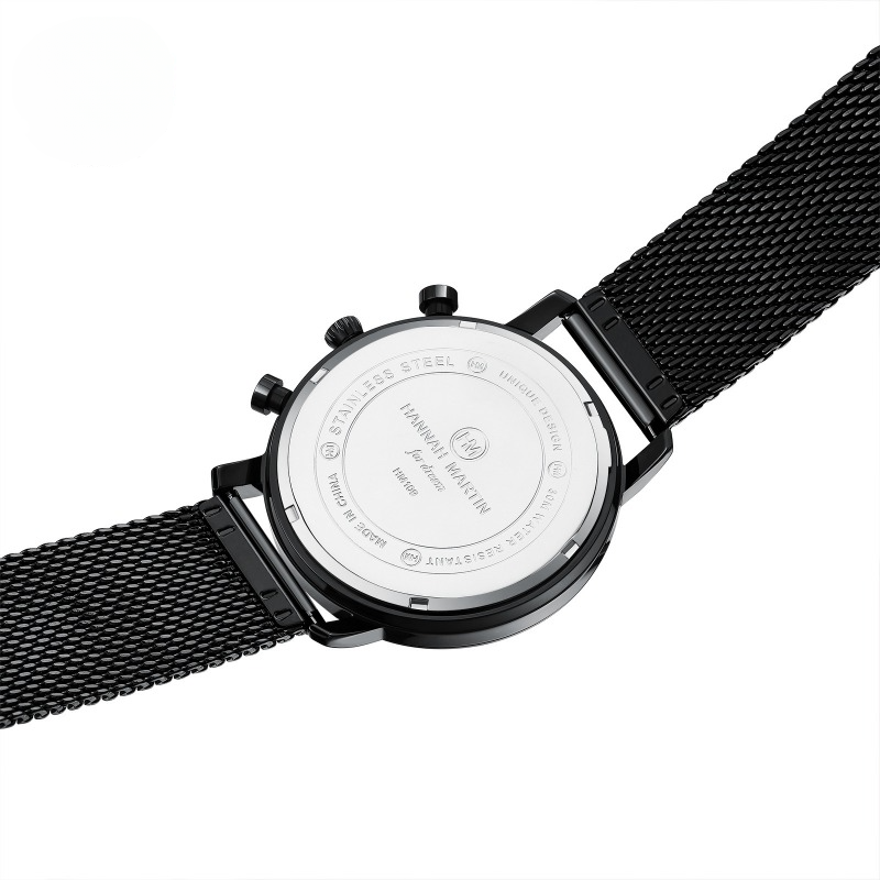 メンズステンレススチール腕時計,メンズ腕時計,多機能,耐水性