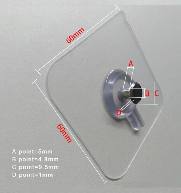 8Pcs ชุด CROSS Stitch ภาพวาด Hole Hook กาวรูเล็บ Non-Trace กรอบรูปรูแขวนเล็บ