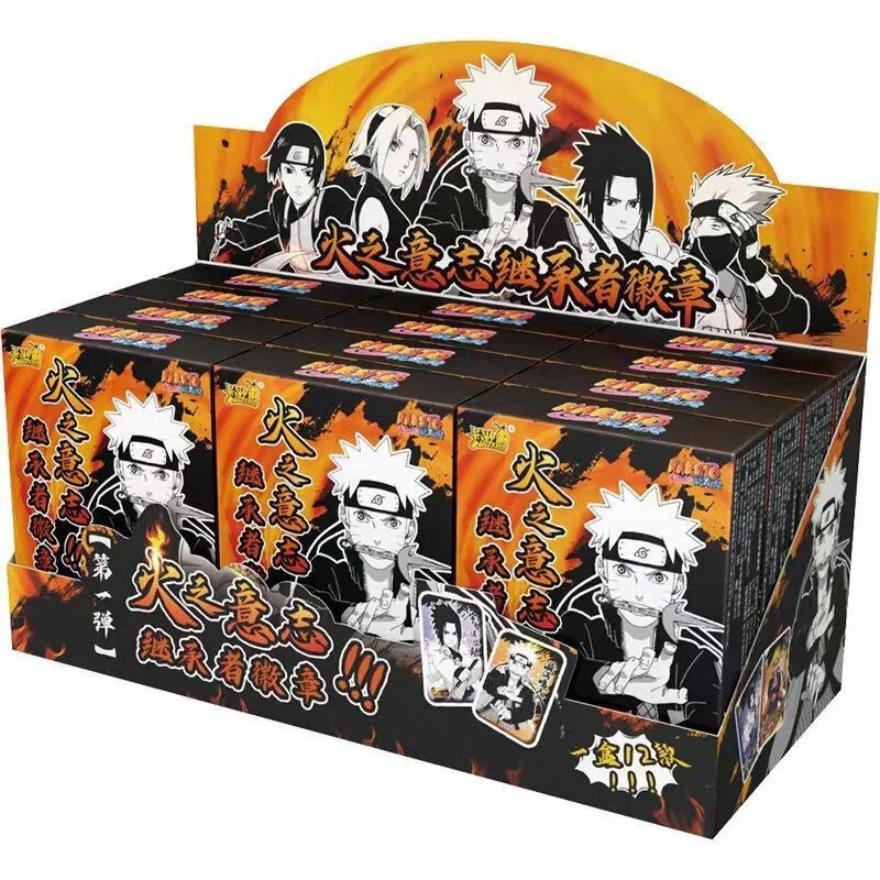 KAYOU ของแท้อะนิเมะ Naruto Will Of Fire Inheritor Badge Vortex Naruto Daisada BR การ์ด One Shot คอลเลกชันการ์ดเหรียญของเล่นของขวัญ