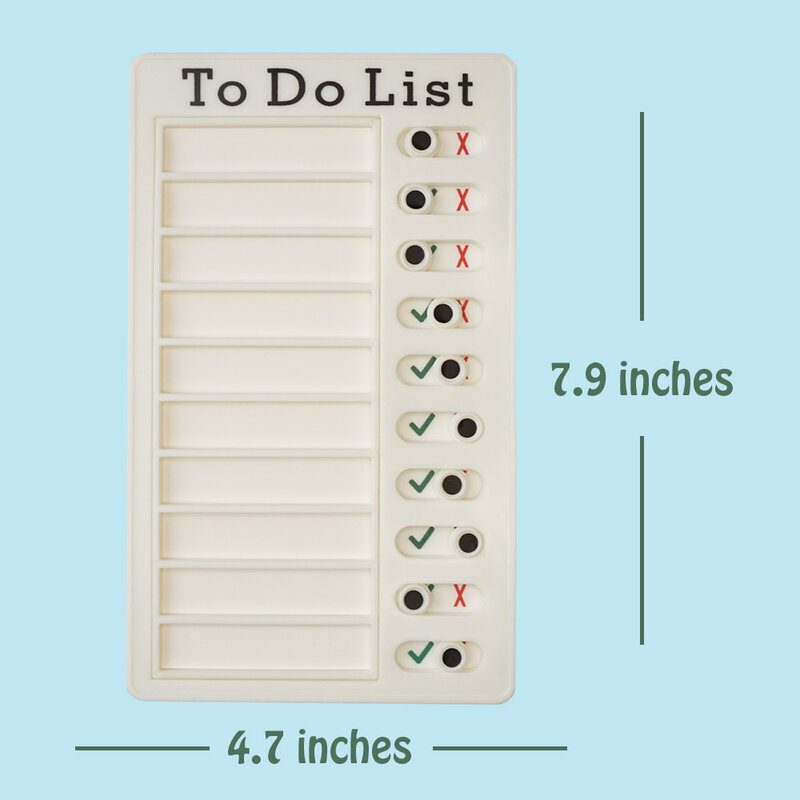 PIQOLA Checklist ทุกวัน Task ติดตาม Memo Board Chores สำหรับเด็กปรับแต่ง To Do List สายรุ้งสติกเกอร์