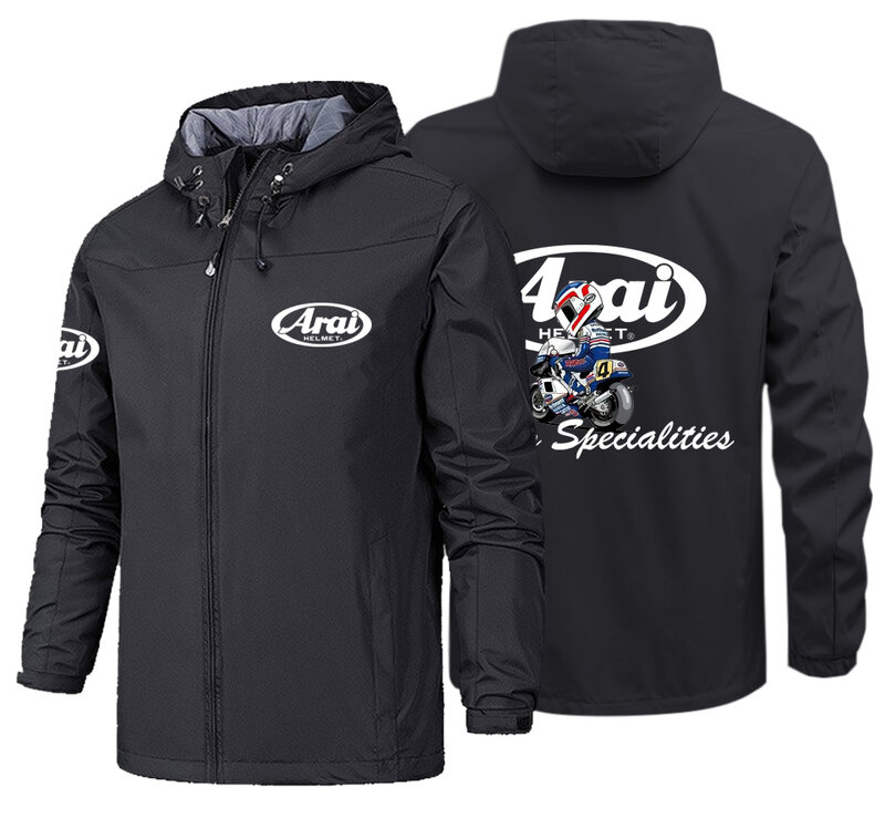 ARAI-Windproof jaqueta de motocicleta para homens, jaqueta impermeável, casaco com capuz ao ar livre, blusão, venda quente